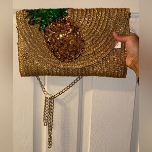 NWT Betsey Johnson Straw Handbag